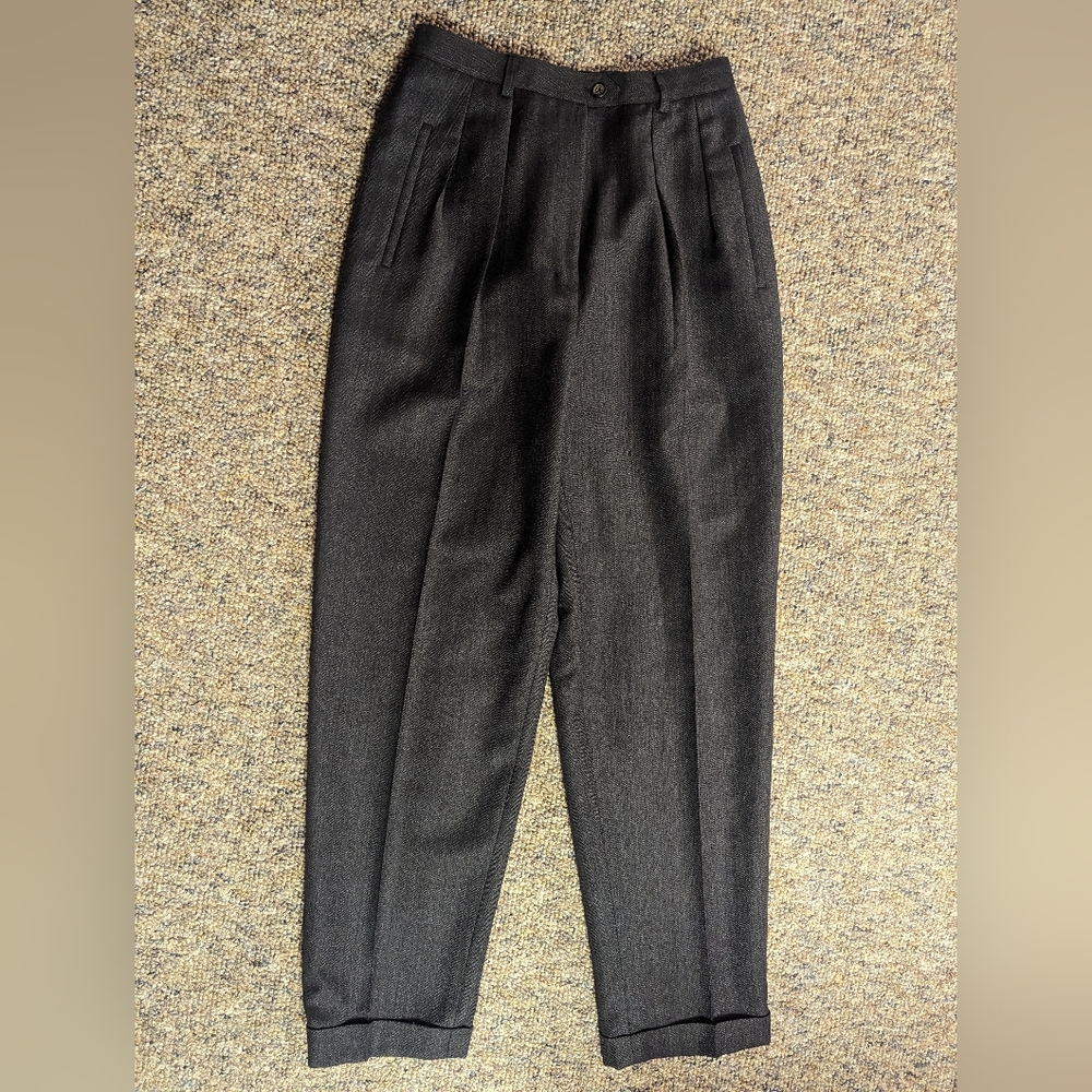 Lauren Ralph Lauren Vintage 100% Worsted Wool Lined Ladies Dress Pants Size 6